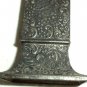 Ornate Silverplate Match Box Holder On Pedestal Embossed Curlicue Made in Japan