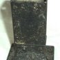 Ornate Silverplate Match Box Holder On Pedestal Embossed Curlicue Made in Japan