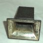 Ornate Silverplate Match Box Holder On Pedestal Embossed Curlicue Made in Japan
