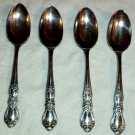 4 1847 Rogers Bro Teaspoons Heritage Silverplate 1968 International Silver