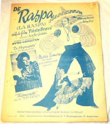 Andre Meurs Wim Bos Sheet Music Da Raspa Film Fiesta Brava