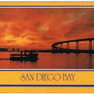 Postcard San Diego Coronado Bridge Bay Sunset California
