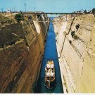 Greece Postcard The Isthmus Canal Ship