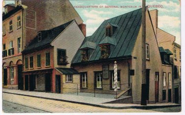 Quebec Postcard Quebec City General Montcalm Headquarters