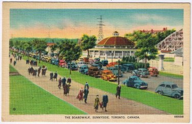 Postcard The Boardwalk Sunnyside Toronto Ontario