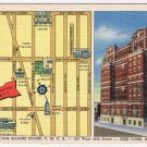 Postcard William Sloane House YMCA New York City NY