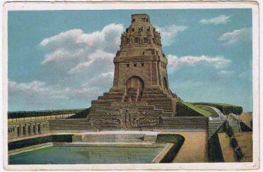 Germany Postcard Leipzig Das Volkerschlachtdenkmal Monument Battle of Nations