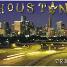 Texas Postcard Houston At Night 4.5 x 6.76