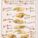 Holiday Postcard Christmas Handsome Is As Handsome Does