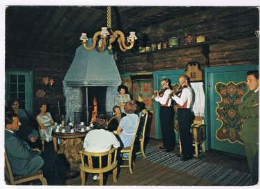 Norway Postcard Lom Fossheim Hotel Gaukstad Stugu