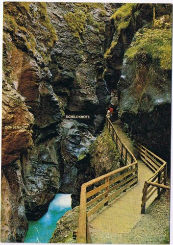 Austria Postcard St Johann im Pongau Leichtensteinklamm Waterfall Land Salzburg