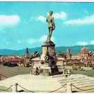 Italy Postcard Firenze Florence Panorama Michelangelo Square  2 3/4" x 6"