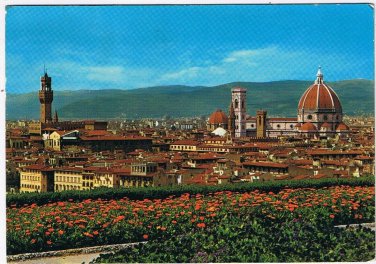 Postcard Firenze Florence Italy Panorama