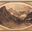 Alberta Postcard Embossed Lake Louise Laggan Canadian Rockies CPR Railway