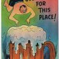 Comic Postcard Goin Overboard For This Place Diving In Beer