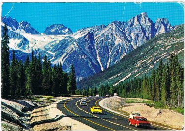British Columbia BC Postcard Rogers Pass Selkirk Range Canadian Rockies