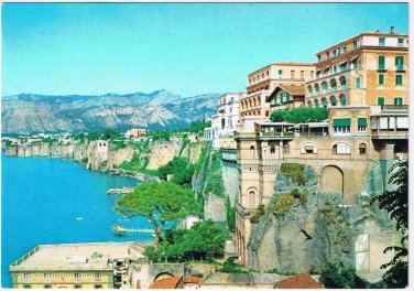 Italy Postcard Sorrento Excelsior Vittorio Hotel & Coast
