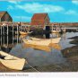Nova Scotia Postcard Dories At Rest Scenic Blue Rocks
