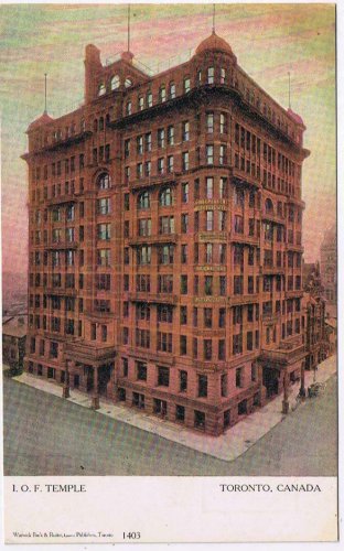 Ontario Postcard Toronto Foresters Temple Building Warwick Rutter