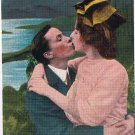 Postcard In The Twi Twi Light Couple Kissing