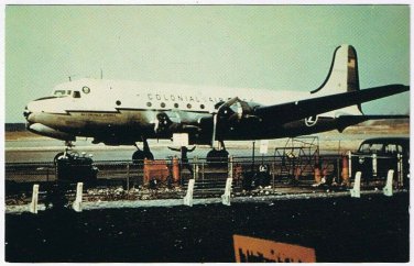 Postcard Airplane Colonial DC-4 Historical Aircraft Limited Edition 500
