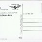 Postcard Airplane Colonial DC-4 Historical Aircraft Limited Edition 500