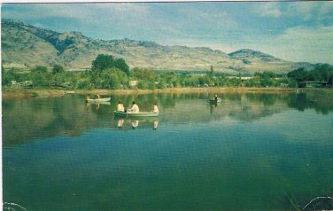 Postcard Van Acres Campsite Lake Osoyoos British Columbia Highway 3