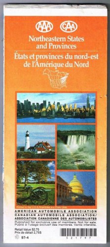 American Automobile Association Roadmap Northeastern States & Provinces 1997