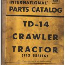 International  Parts Catalog TD-14 Crawler Tractor 142 Series
