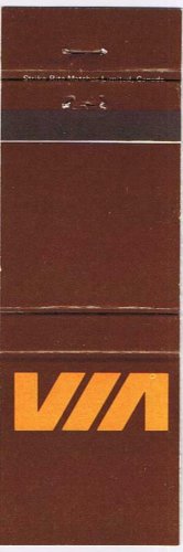 Matchbook Cover Via Rail Canadian National Railway Bon Voyage
