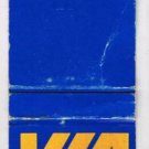 Matchbook Cover Via Rail Canadian National Railway Blue