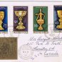 Stamps Hungary Envelope FDC Budapest Golden Chalices 1970