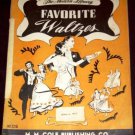 Modern Library Favorite Waltzes Cole (~ 1940)