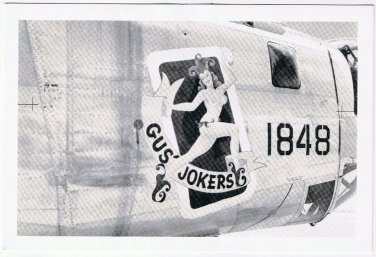 Postcard Airplane B-24 Gus Jokers Pacific Theater Of Operations Spring 1944