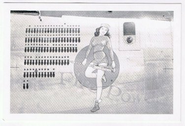 Postcard Airplane B-24 Fire Power Pacific Theater Of Operations Spring 1944