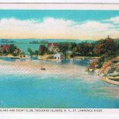 Postcard Grenell Island & Yacht Club Thousand Islands New York St Lawrence River
