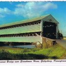 Pennsylvania Postcard Gettysburg Covered Bridge Near Eisenhower Home