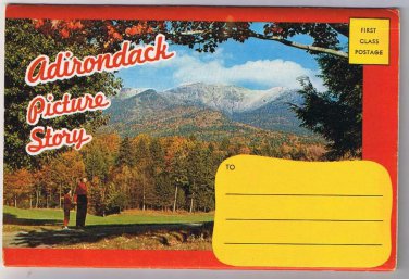 New York Postcard Booklet Adirondack Picture Story