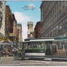 California Postcard San Francisco Cable Car Turn Table