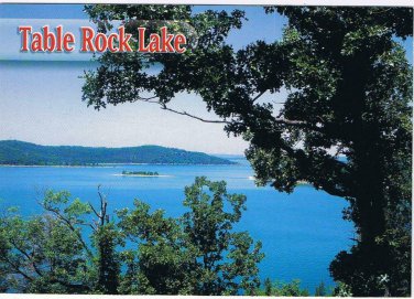 Missouri Postcard Table Rock Lake Ozark Mountain Country