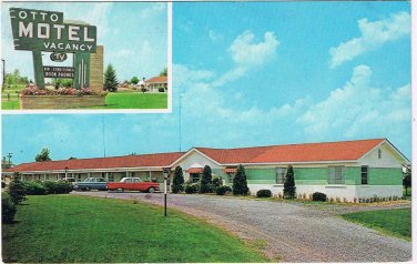 Virginia Postcard Winchester Otto Motel