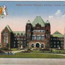 Postcard Ontario Provincial Parliament Buildings Toronto Coat of Arms FH Leslie