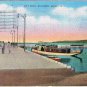 Michigan Postcard Munising City Dock Grand Island 1941