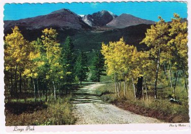 Colorado Postcard Estes Park Longs Peak Rocky Mountain National Park