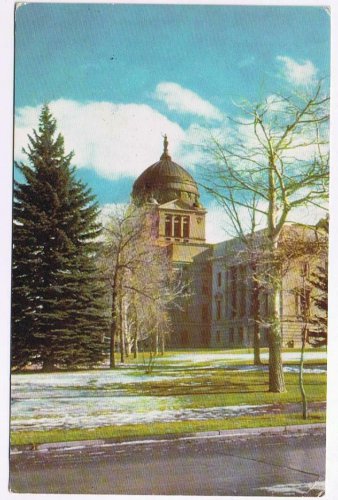 Montana Postcard Helena Capitol Building Union Oil Scenes Of The West