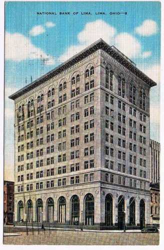 Ohio Postcard Lima National Bank Of Lima