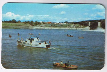 Manitoba Postcard Winnipeg Lockport St Andrews Locks Red River