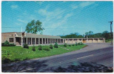 Postcard The Lodge Motel Chittenango New York