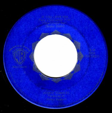 Joanie Sommers If You Love Him 45 rpm I Think I'm Gonna Cry Canadian Pressing