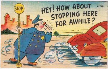 Postcard Comic How About Stopping Here For Awhile